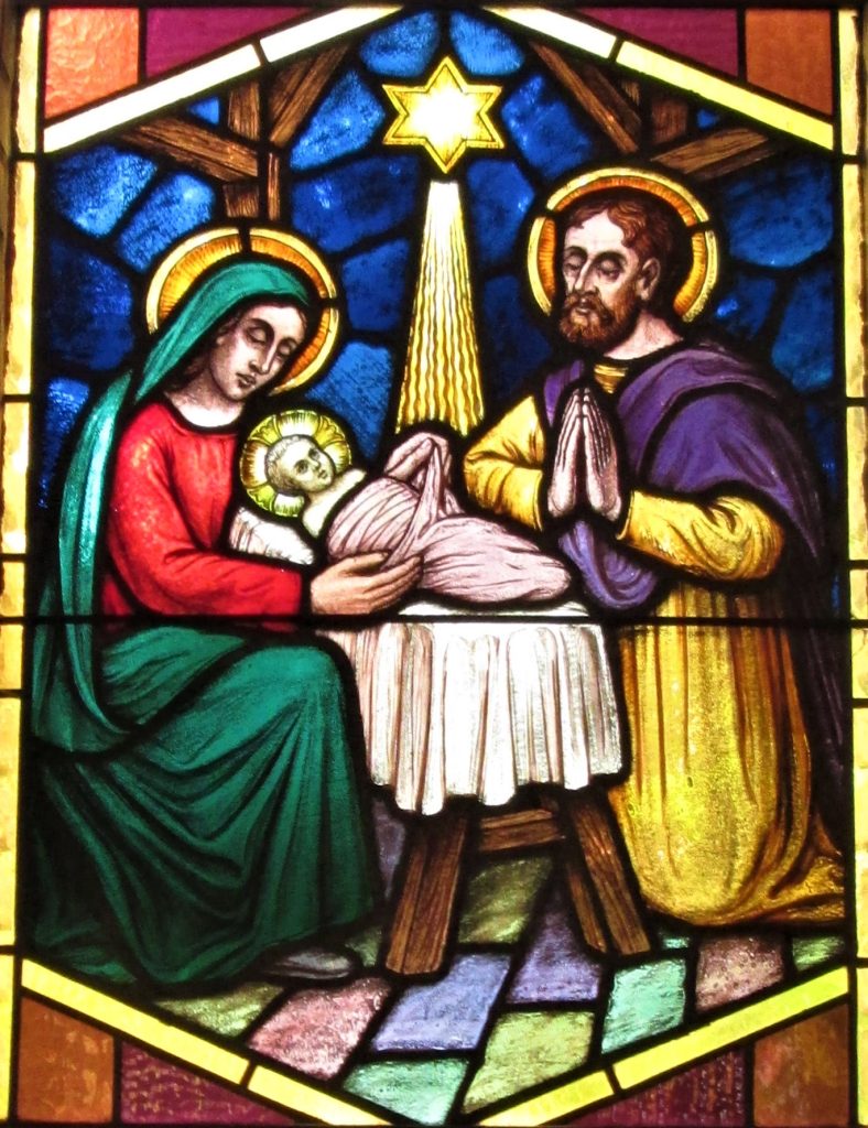 heilige familie glasraam – dekenaat Genk